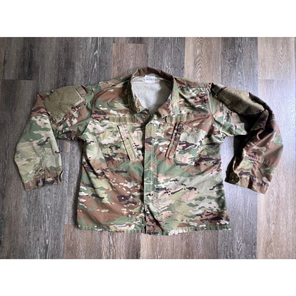 Men's Military-Style Field Jacket in Multicam Camo